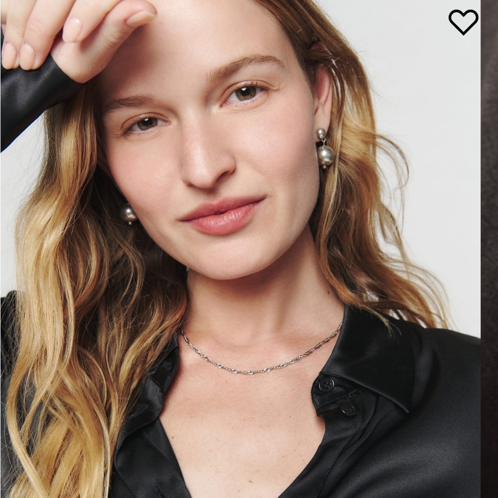 Reformation Sky Relaxed Silk Top